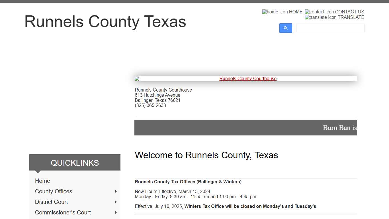 Home - Runnels County